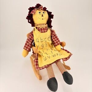 Vintage Springford Gifts 18" Raggedy Ann Style Doll Country Primitive Rustic